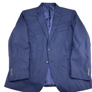 Jos A Bank 1905 Blazer Men 48R‎ Blue Pinstripe Slim Fit Nylon Wool Jacket
